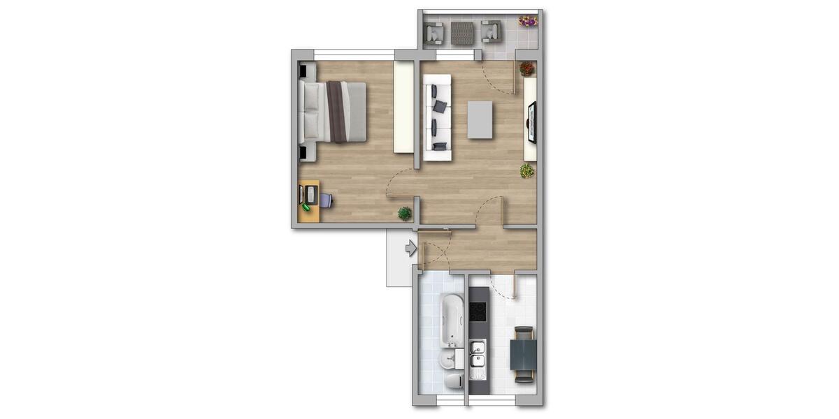 Etagenwohnung Döbeln - 2 Zimmer, 50 m&sup2;, 279&euro; | Angebot:26647919