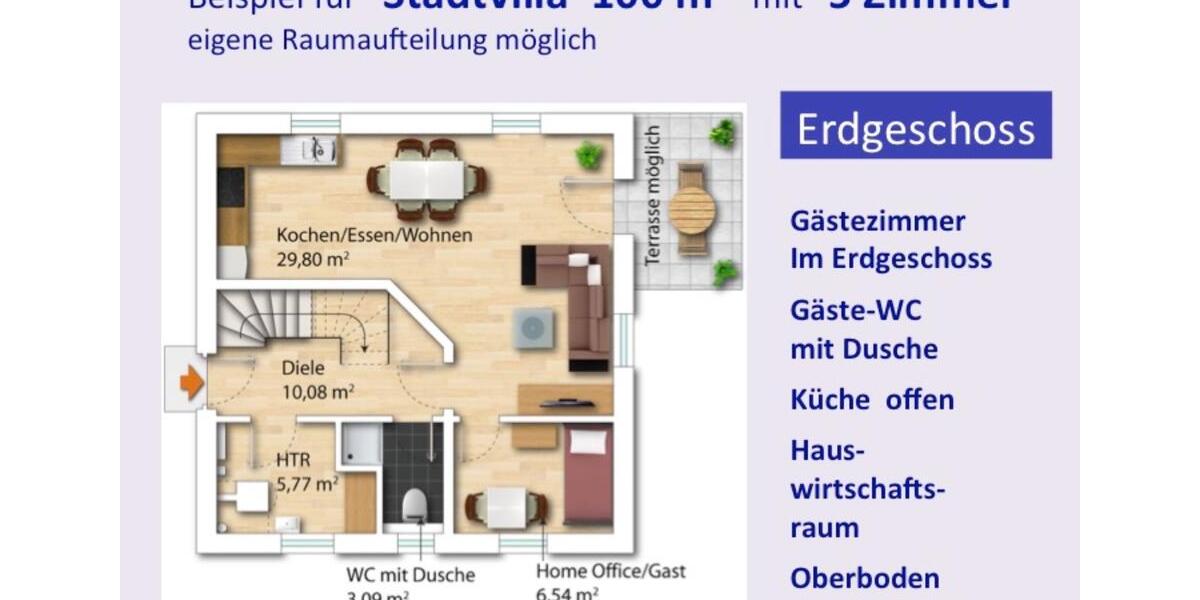 Einfamilienhaus Chemnitz Altchemnitz - 5 Zimmer, 100 m&sup2;, 1.150&euro; | Angebot:24737695