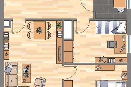 Wohnung Siegen Dillnhütten - 3 Zimmer, 67 m&sup2;, 279&euro; | Angebot:25086484