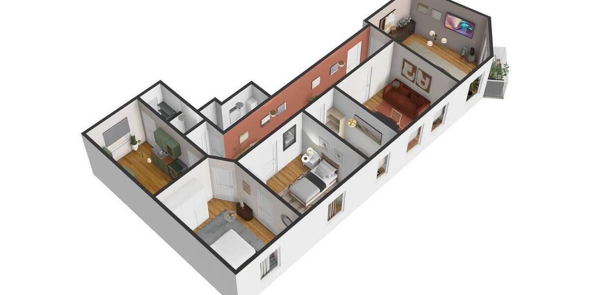 Etagenwohnung Hamburg St. Pauli - 4 Zimmer, 98 m&sup2;, 1.421&euro; | Angebot:26156547