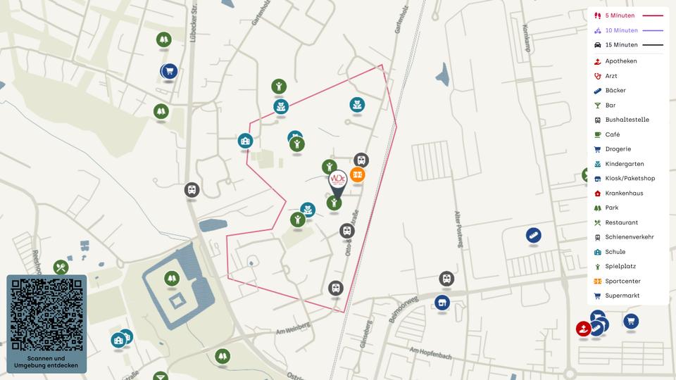 Etagenwohnung Ahrensburg - 3 Zimmer, 87 m&sup2;, 1.257&euro; | Angebot:26635410
