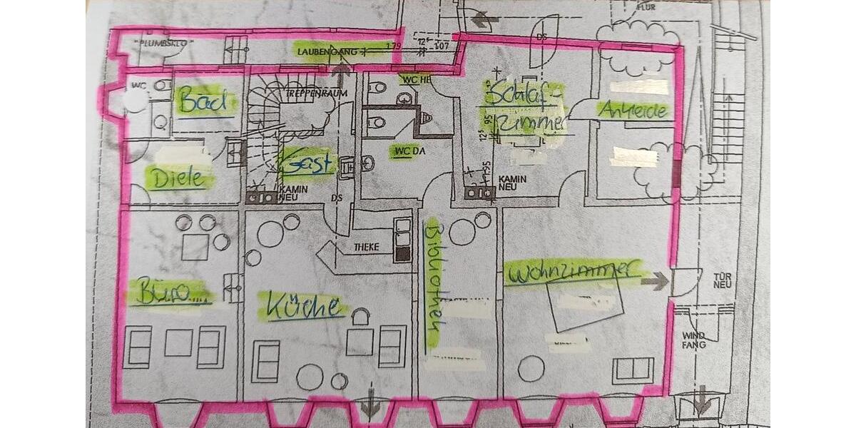Erdgeschoßwohnung Königsberg in Bayern - 5 Zimmer, 160 m&sup2;, 1.050&euro; | Angebot:26459631