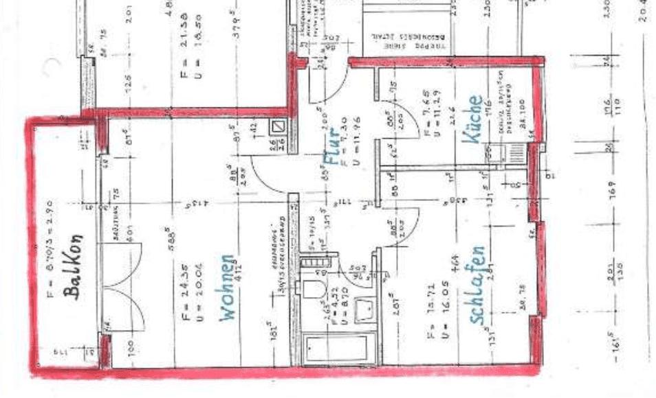 Etagenwohnung Karlsruhe Südstadt - 2 Zimmer, 61 m&sup2;, 800&euro; | Angebot:24786141