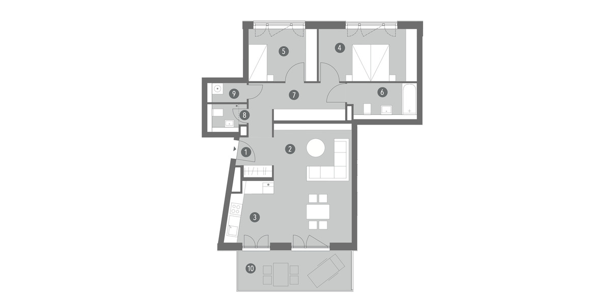 Etagenwohnung Frankfurt am Main Bockenheim - 3 Zimmer, 94 m&sup2;, 2.000&euro; | Angebot:25141500
