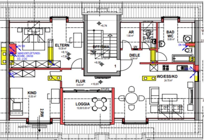 Dachgeschoßwohnung Dachau - 3 Zimmer, 88 m&sup2;, 1.636&euro; | Angebot:25996661
