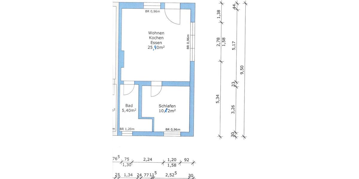 Erdgeschoßwohnung Neckarsulm - 2 Zimmer, 43 m&sup2;, 670&euro; | Angebot:25991603