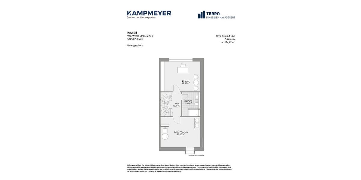 Doppelhaushälfte Pulheim - 5 Zimmer, 185 m&sup2;, 2.440&euro; | Angebot:24713515