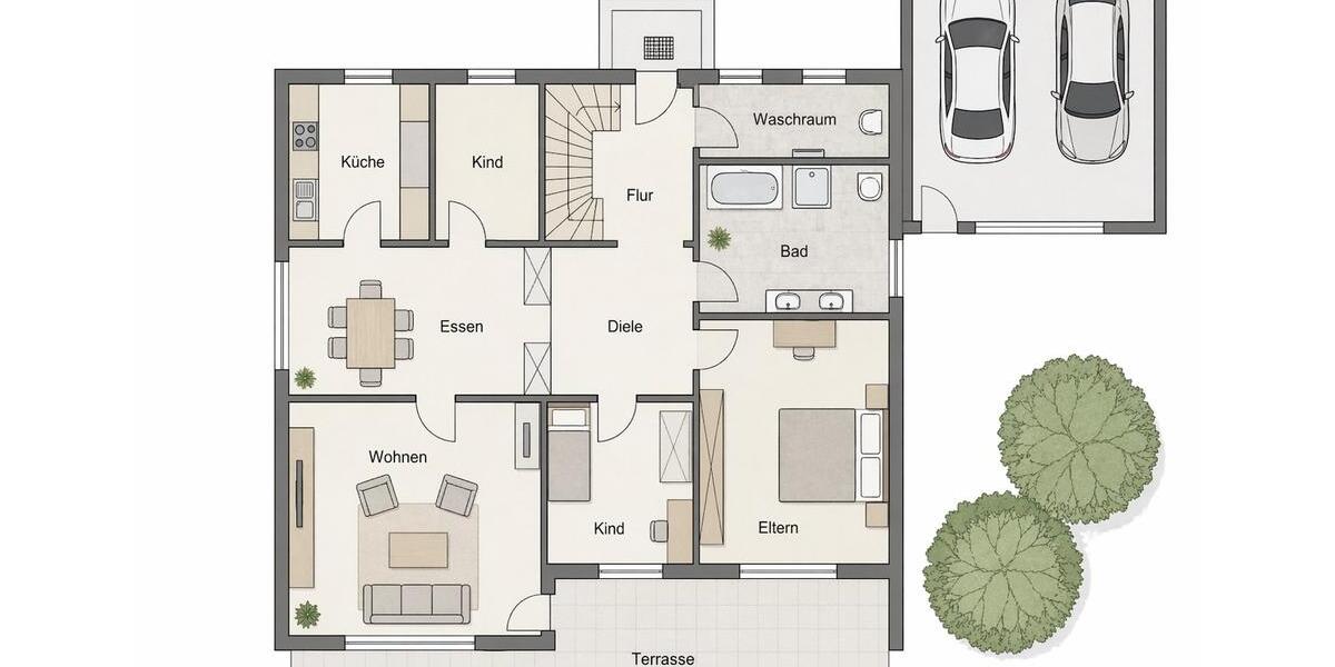Erdgeschoßwohnung Schierling - 4 Zimmer, 121 m&sup2;, 1.290&euro; | Angebot:26224007