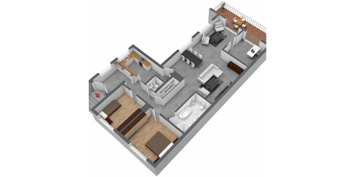 Terrassenwohnung Breitenworbis - 4 Zimmer, 175 m&sup2;, 995&euro; | Angebot:26493804