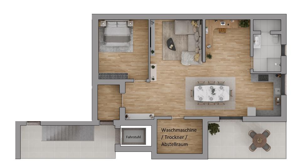 Etagenwohnung Borchen - 2 Zimmer, 89 m&sup2;, 1.240&euro; | Angebot:24345516