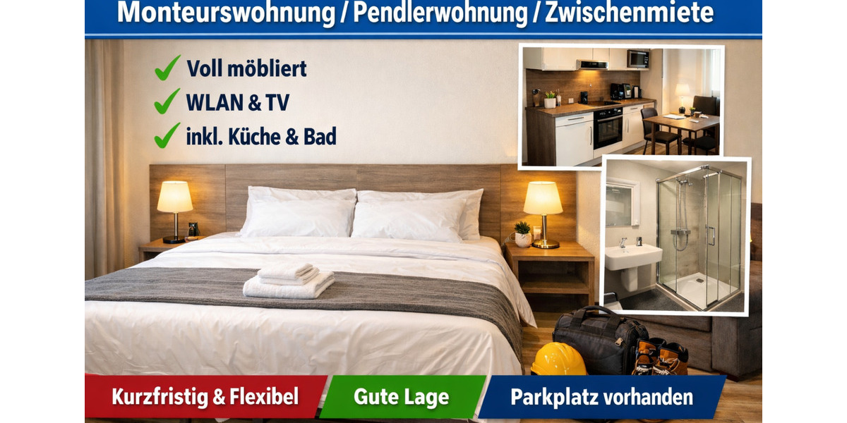 Wohnen auf Zeit Siegen Eiserfeld - 2 Zimmer, 53 m&sup2;, 70&euro; | Angebot:25338105