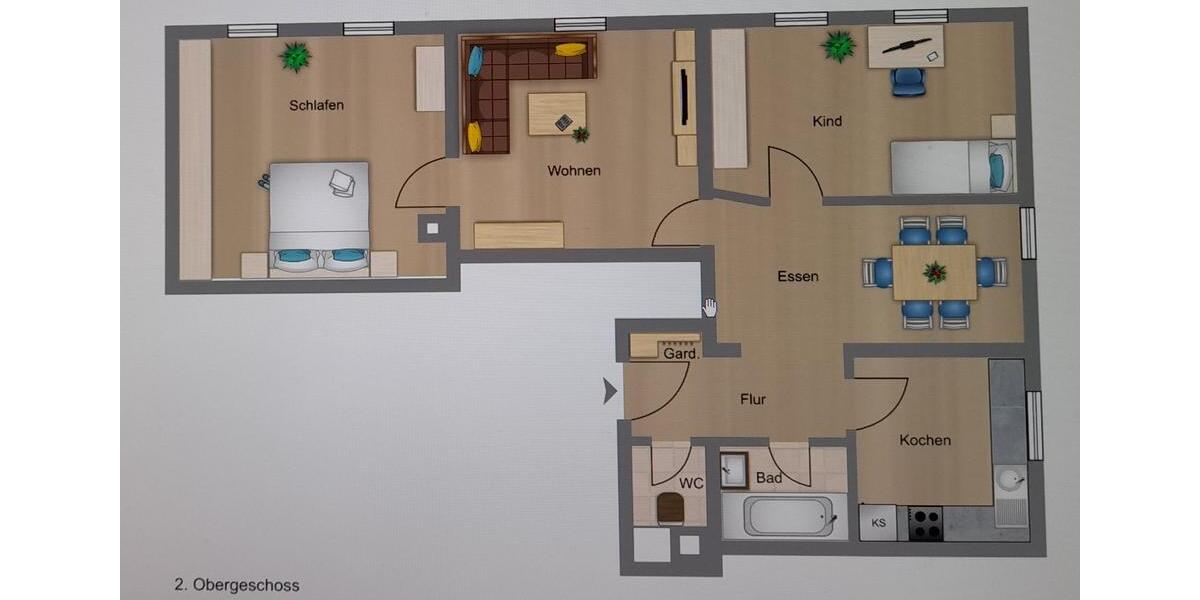 Etagenwohnung Forchtenberg - 3.5 Zimmer, 70 m&sup2;, 665&euro; | Angebot:24429291