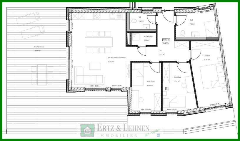 Etagenwohnung Wittlich - 4 Zimmer, 115 m&sup2;, 1.180&euro; | Angebot:26475606