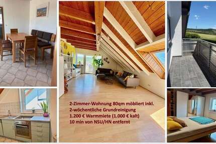 Wohnung Eberstadt - 2 Zimmer, 80 m&sup2;, 1.000&euro; | Angebot:26928990