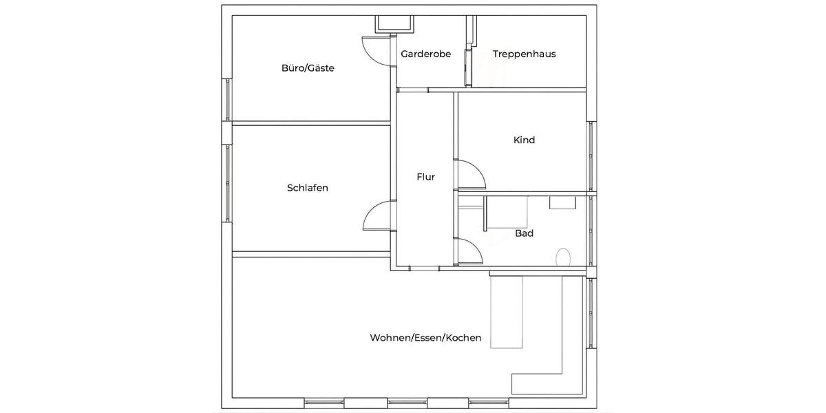 Dachgeschoßwohnung Sennfeld - 4 Zimmer, 88 m&sup2;, 1.100&euro; | Angebot:26385686