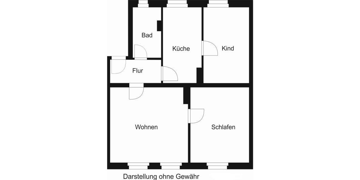 Etagenwohnung Köthen (Anhalt) - 3 Zimmer, 65 m&sup2;, 345&euro; | Angebot:24698923