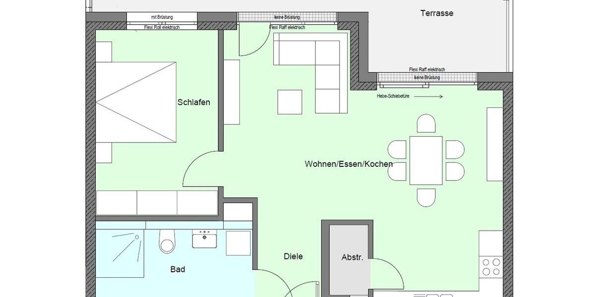 Etagenwohnung Rottweil - 2.5 Zimmer, 74 m&sup2;, 1.020&euro; | Angebot:26545753