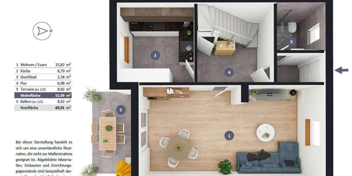 Modernes Wohnen | inkl. Einbauküche, Südterrasse, Süd-Westgarten uvm. - 3.5 Geisenfeld | Angebot:26106514