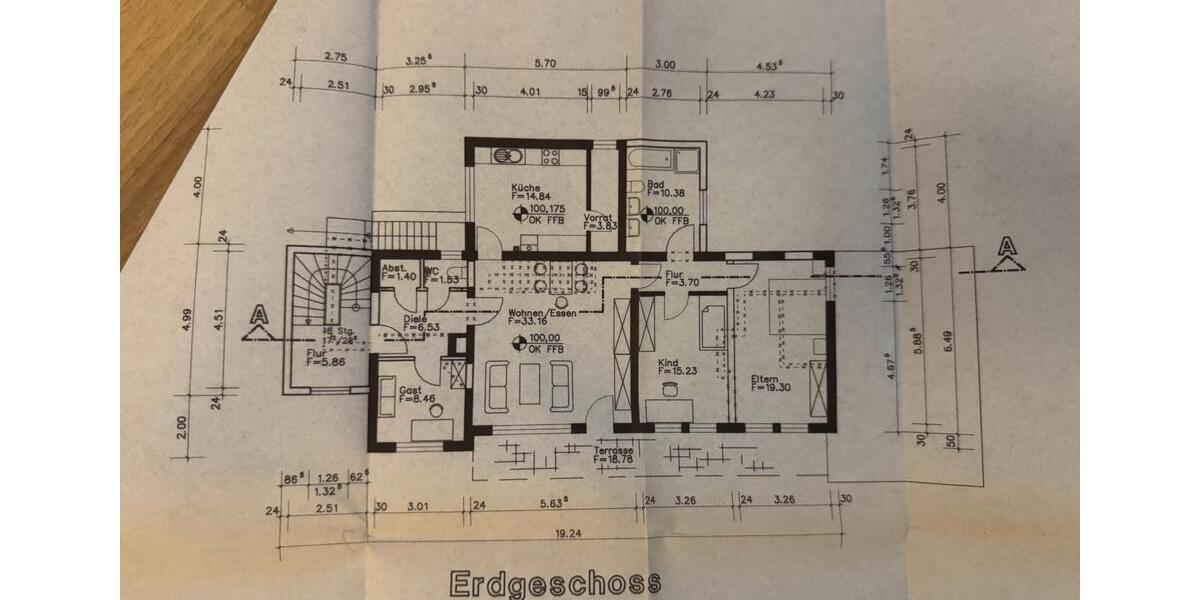 Erdgeschoßwohnung Dillenburg Donsbach - 4 Zimmer, 128 m&sup2;, 900&euro; | Angebot:26127245