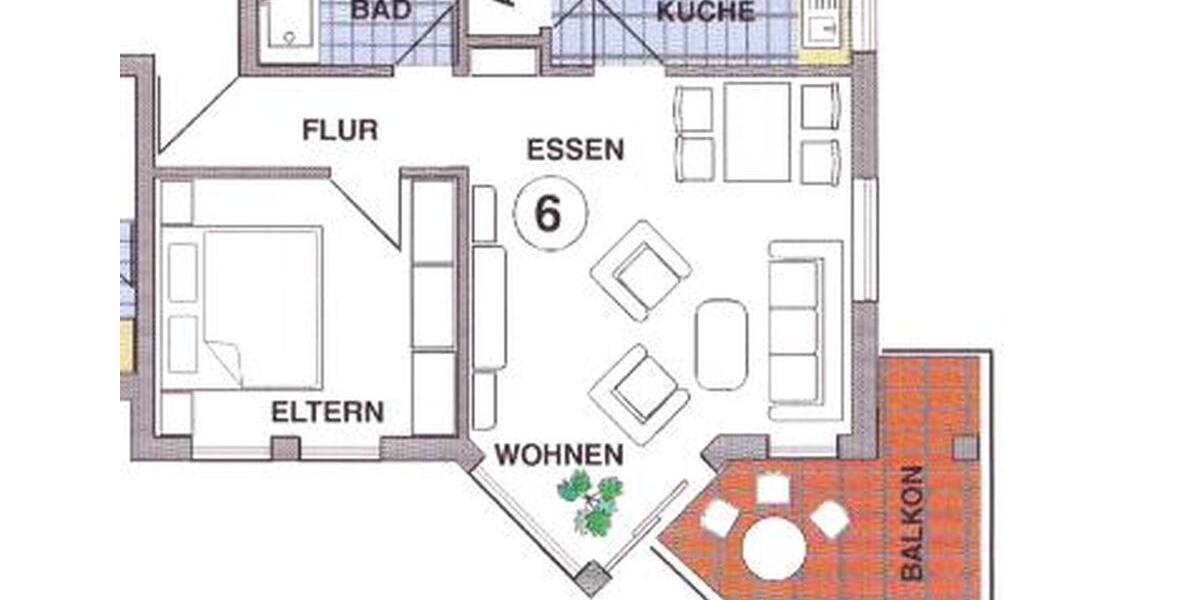 Etagenwohnung Krauthausen - 2 Zimmer, 53 m&sup2;, 489&euro; | Angebot:24616030