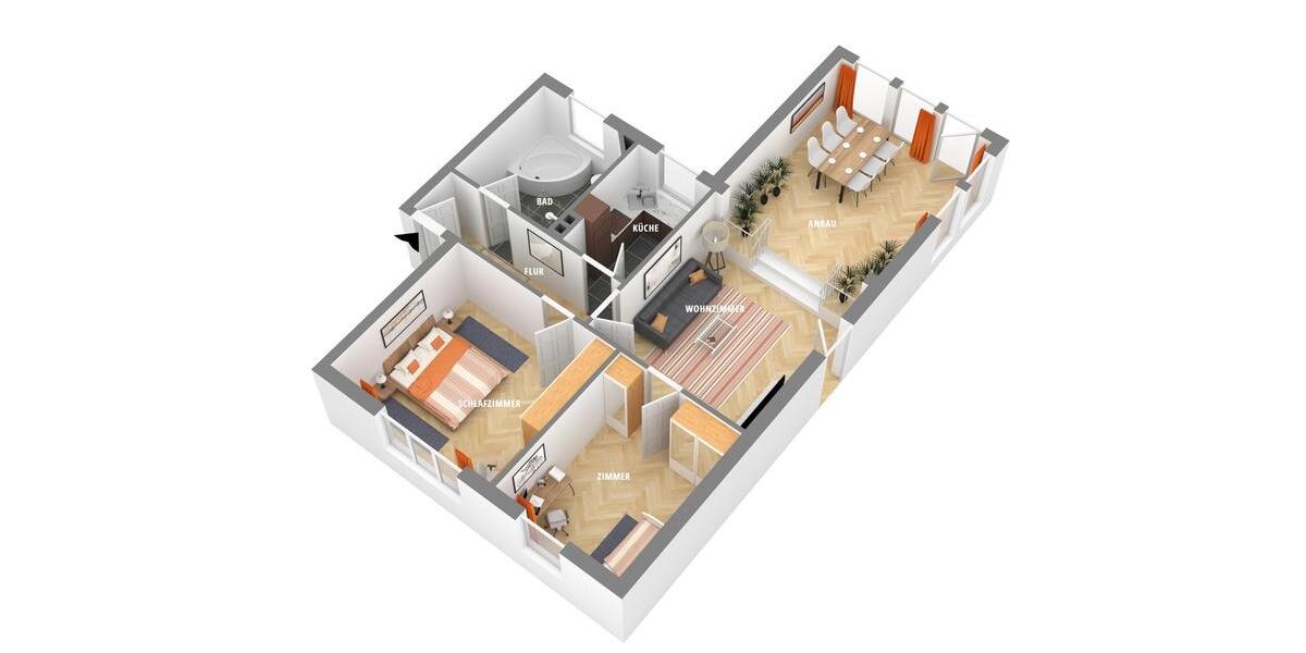 Terrassenwohnung Neustadt am Rübenberge - 3 Zimmer, 88 m&sup2;, 950&euro; | Angebot:26485699