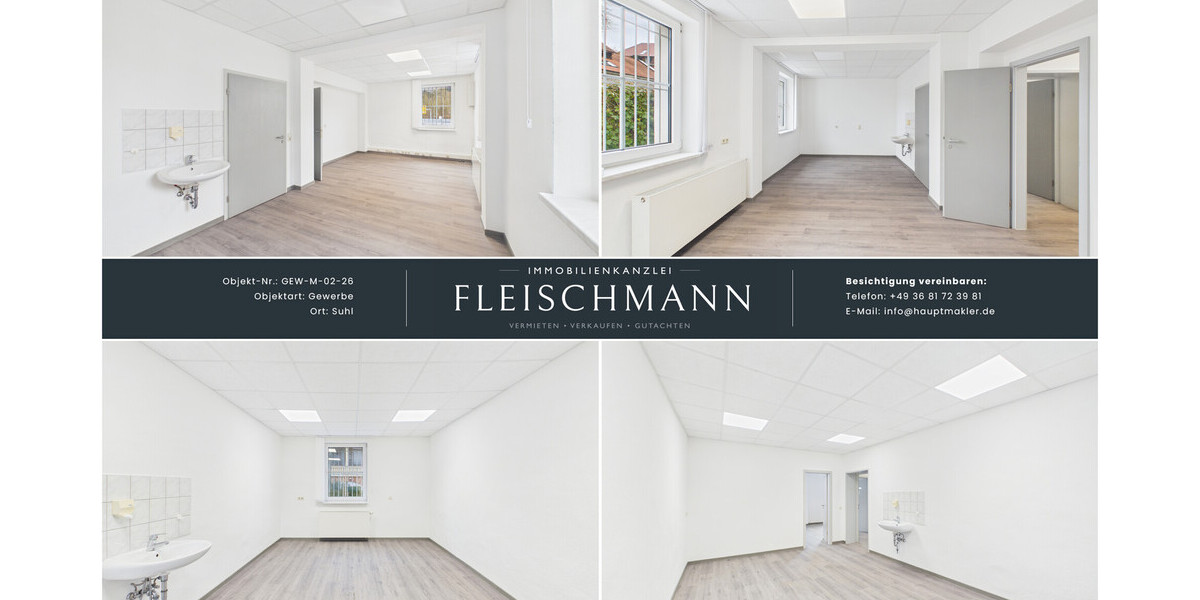 Attraktive Büro- oder Praxisfläche in zentraler Lage von Suhl – alles fußläufig erreichbar - Gewerbeobjekt Suhl | Angebot:26924301