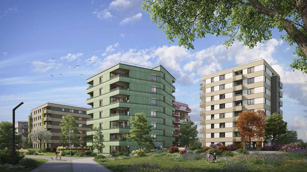 Etagenwohnung Ingolstadt Friedrichshofen-Hollerstauden - 4 Zimmer, 93 m&sup2;, 1.254&euro; | Angebot:25082225