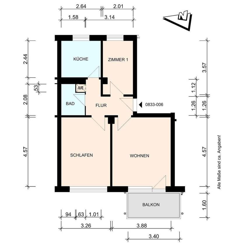 Im Zentrum von Schwarzenbek 2 zimmer