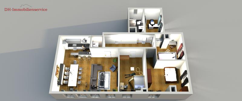 Wunderschöne 5-Raum-Erdgeschoßwohnung mit 155 m² und Parkettboden