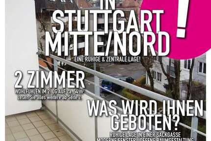 Wohnung Stuttgart Stuttgart-Nord - 2 Zimmer, 54 m&sup2;, 760&euro; | Angebot:27672323