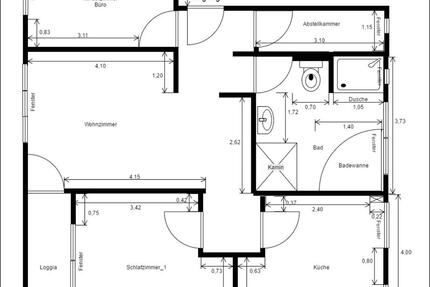 Do-Barop Luxus-Wohnung BVB EG 82 qm nahe Uni hell u. ruhig 3 zimmer