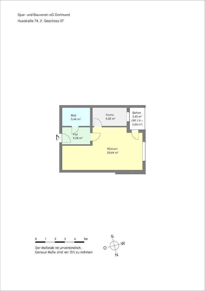 Wohnung zum Mieten in Dortmund 295,10 € 47 m²