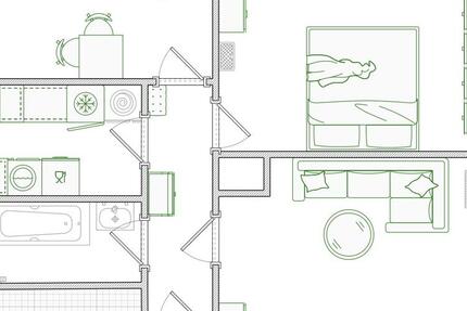 Befristete Untermiete einer 3-Zimmer-Wohnung in St. Johannis 3 zimmer