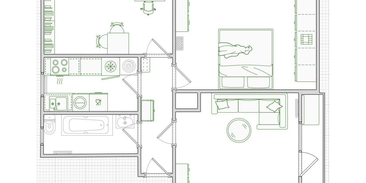 Befristete Untermiete einer 3-Zimmer-Wohnung in St. Johannis 3 zimmer