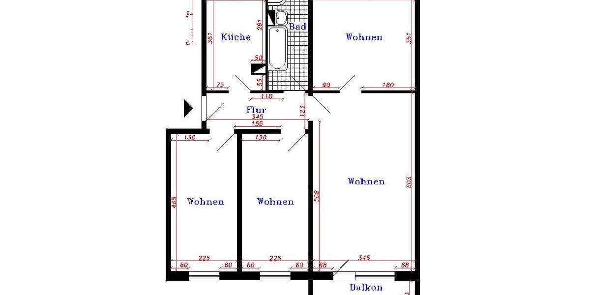 Etagenwohnung Thale - 4 Zimmer, 72 m&sup2;, 490&euro; | Angebot:24779061