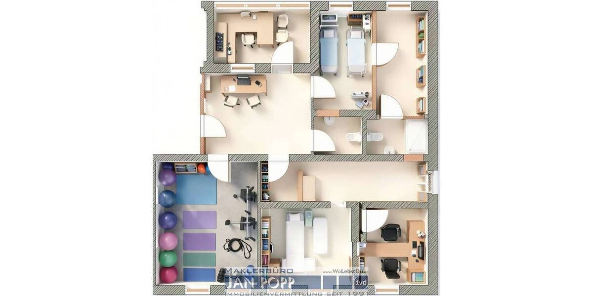 Gewerbeobjekt Greiz - 5 Zimmer, 138 m&sup2;, 1.050&euro; | Angebot:26796380