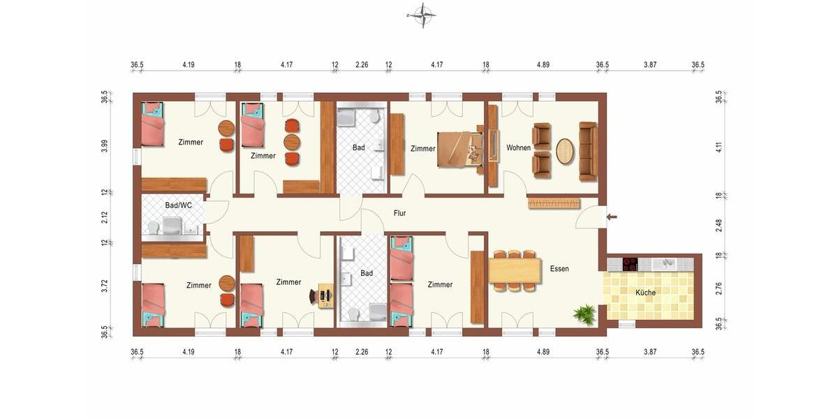 Etagenwohnung Burg (Spreewald) - 6 Zimmer, 210 m&sup2;, 595&euro; | Angebot:26690333