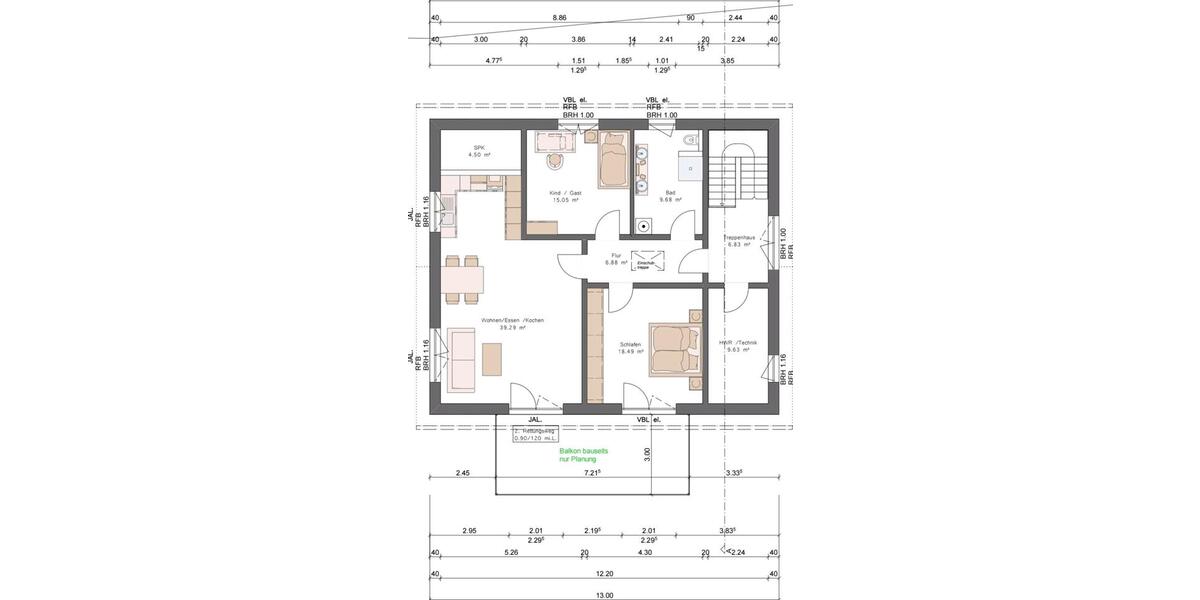 Etagenwohnung Riedlingen - 3 Zimmer, 100 m&sup2;, 1.300&euro; | Angebot:26429149