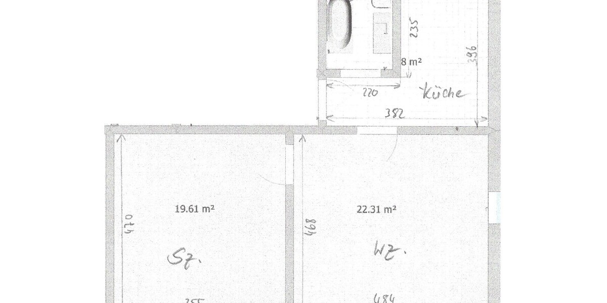 Zwei-Zimmer-Wohnung in ruhiger Lage mit Gartennutzung 2 zimmer