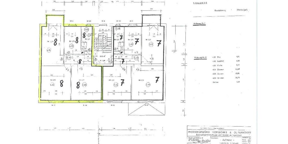 Etagenwohnung Schwerin Altstadt - 3 Zimmer, 71 m&sup2;, 780&euro; | Angebot:25304010