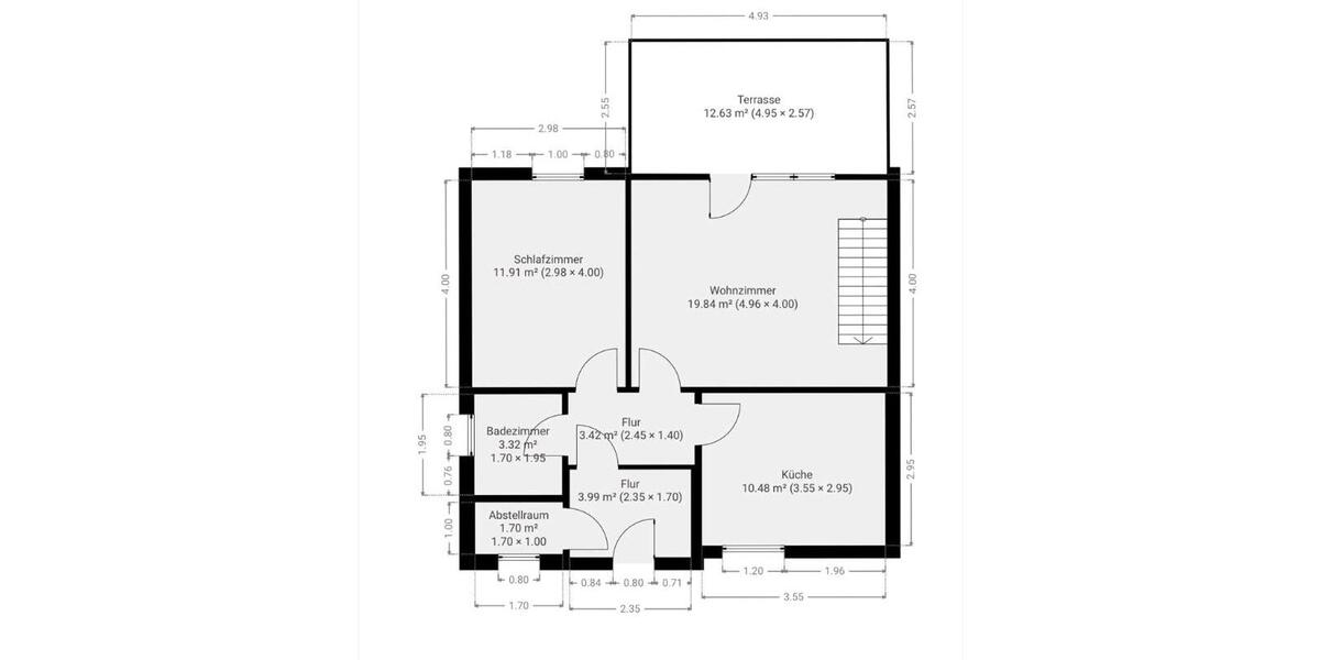 Etagenwohnung Clausthal-Zellerfeld Zellerfeld - 3 Zimmer, 94 m&sup2;, 755&euro; | Angebot:25872996