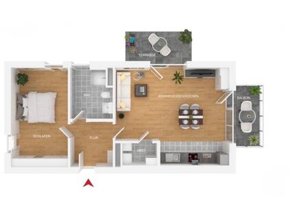 Wohnung Coburg - 2 Zimmer, 71 m&sup2;, 1.045&euro; | Angebot:26225226