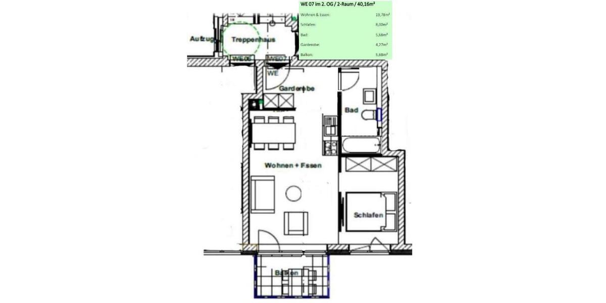 Wohnen auf Zeit Magdeburg Leipziger Straße - 2 Zimmer, 41 m&sup2;, 1.138&euro; | Angebot:25886868