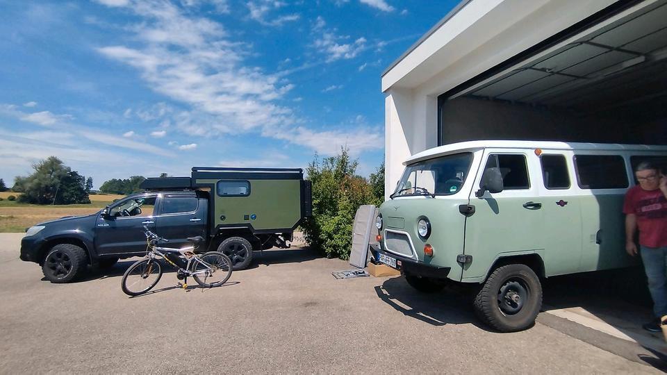 Werkstatt mit Werkzeug für euern Campervan, Selbsthilfe Garage.