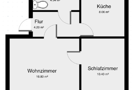 Wohnung Mügeln - 2 Zimmer, 45 m&sup2;, 250&euro; | Angebot:26635367