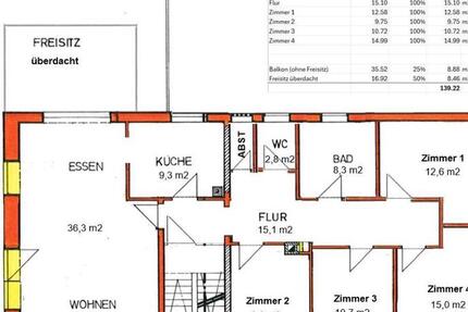 Wohnung Zell im Wiesental - 5 Zimmer, 140 m&sup2;, 1.330&euro; | Angebot:24753283
