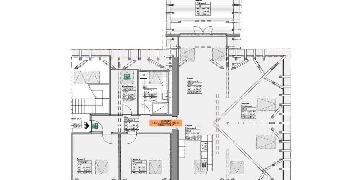 Etagenwohnung Weilheim - 4 Zimmer, 139 m&sup2;, 1.540&euro; | Angebot:26279728