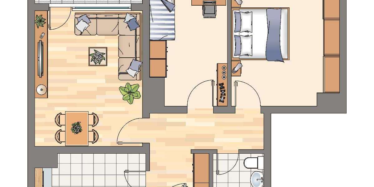 Etagenwohnung Dortmund Wickede - 3 Zimmer, 67 m&sup2;, 533&euro; | Angebot:27007412