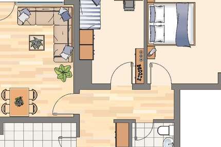 Wohnung Dortmund Wickede - 3 Zimmer, 67 m&sup2;, 533&euro; | Angebot:27007412