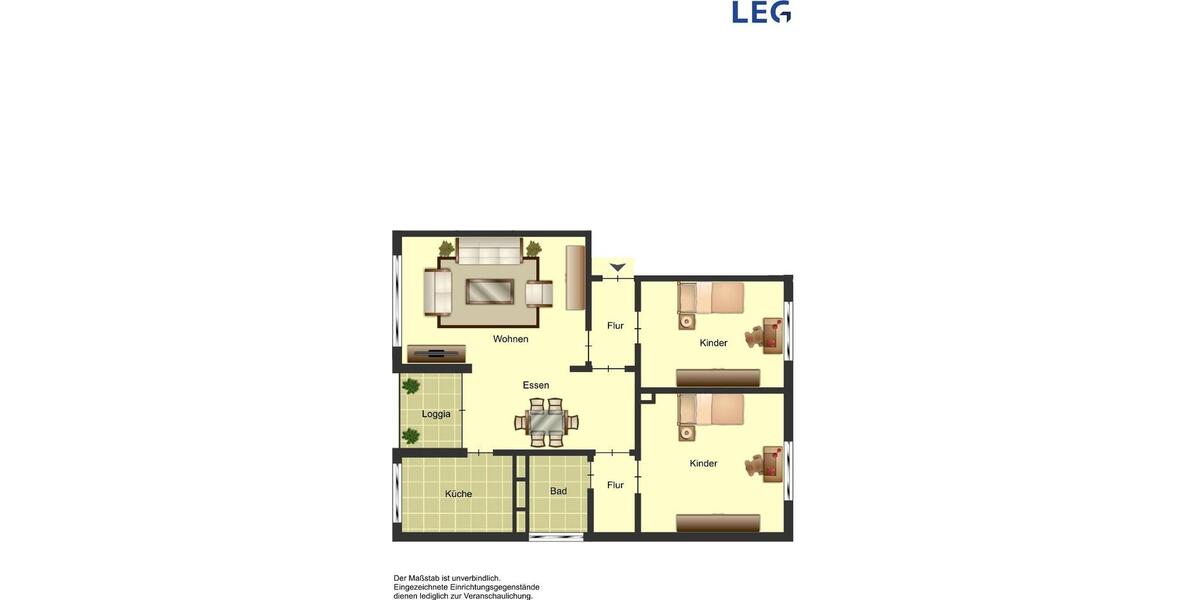 Etagenwohnung Monheim am Rhein - 3 Zimmer, 70 m&sup2;, 859&euro; | Angebot:25491085